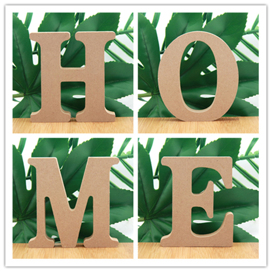 Home Decor Deals - 1pc 10cm Wood Color Wooden Letters