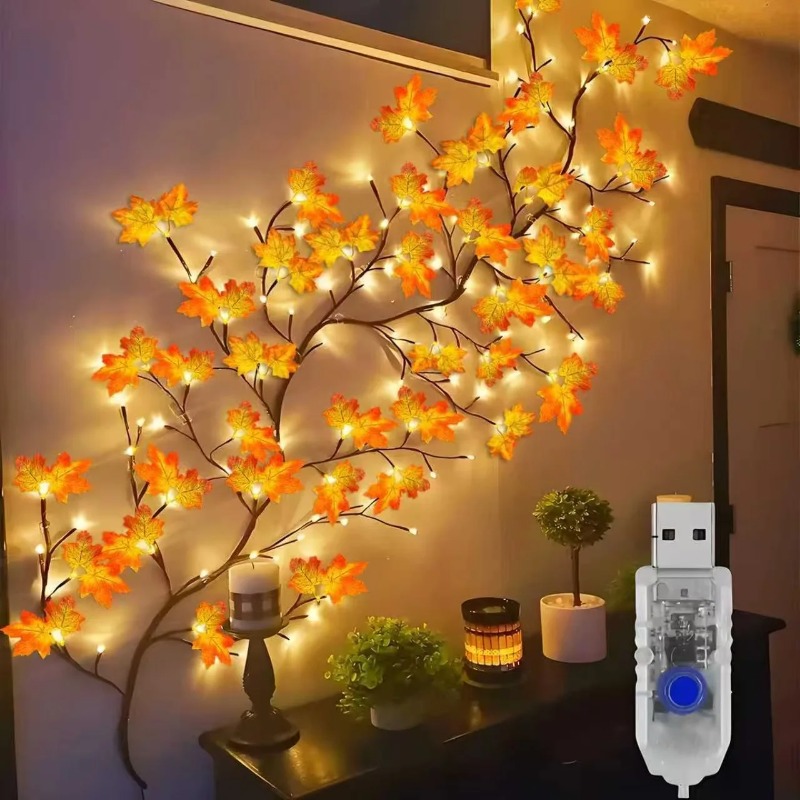 Home Decor Diy - DIY Maple Leaf Rose Pendant USB