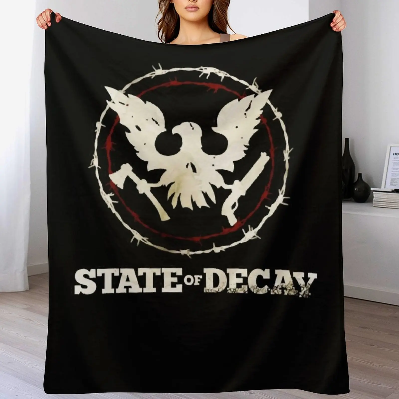 Home Decor Logo Design - State Of Decay Logo Throw Blanket