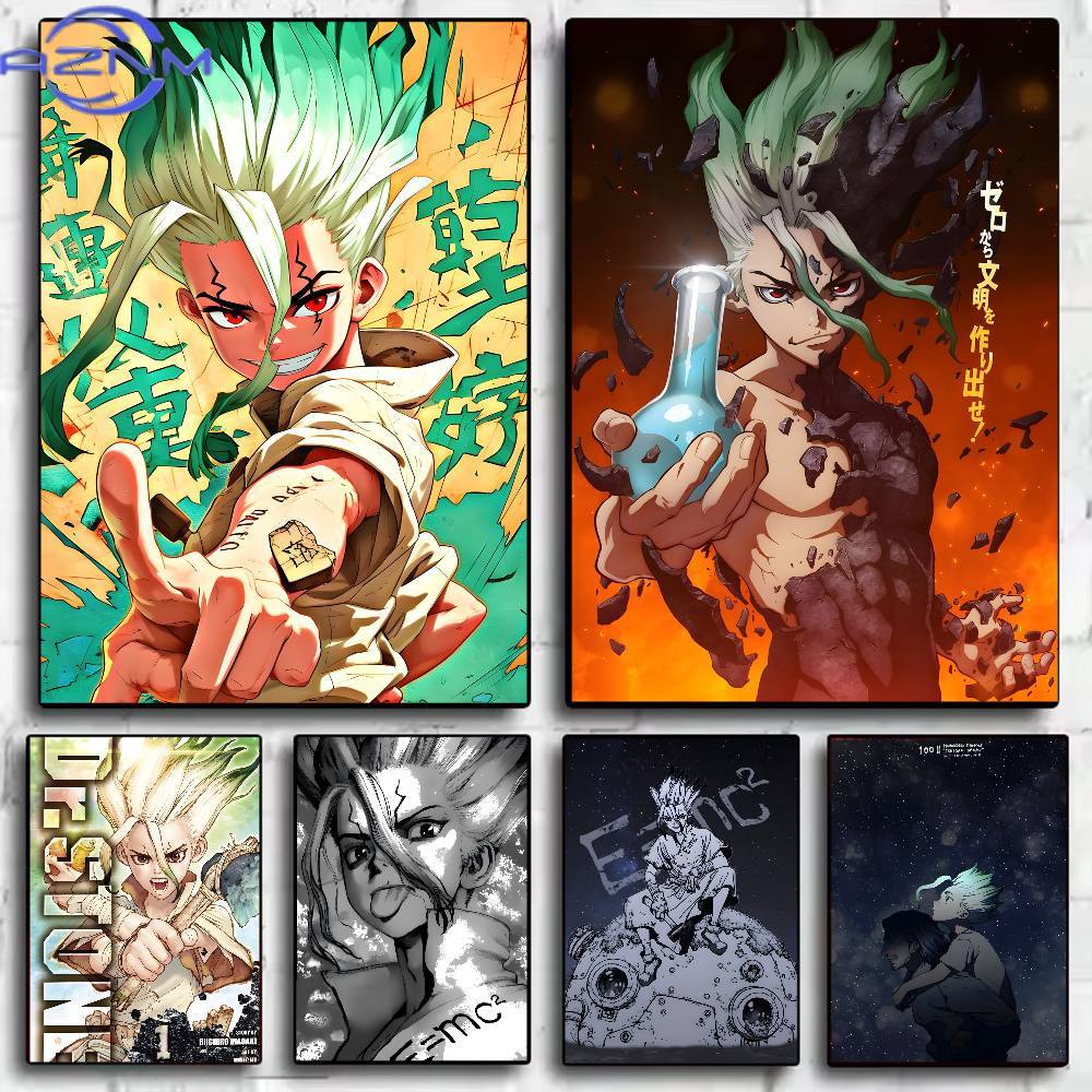 Abstract Oil Painting - Classic Anime Dr Stone Poster HD