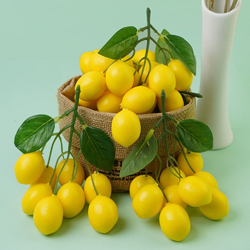 Home Decor Deals - Artificial Lemons String, Vivid Faux Lemon