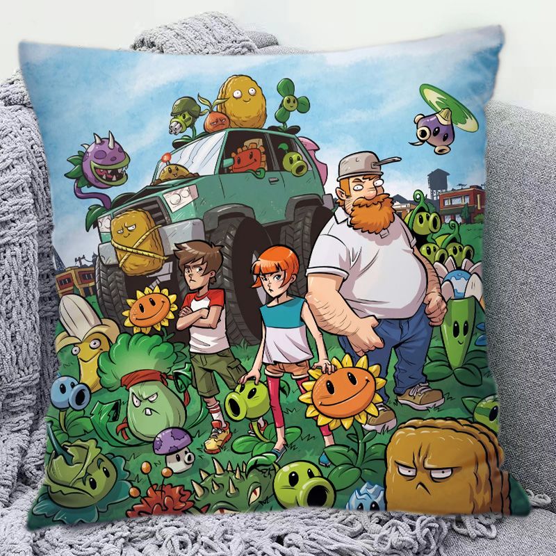 Plants Vs. Zombies Cute Cartoo - Home Decor Sofa recension och pris
