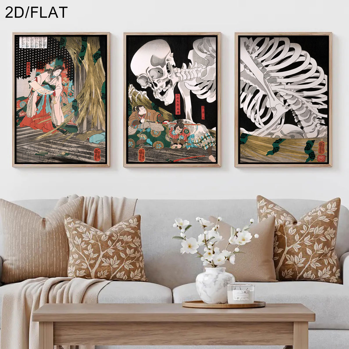 3pcs Retro Japanese Takiyasha  - Home Decor Design Interior recension och pris