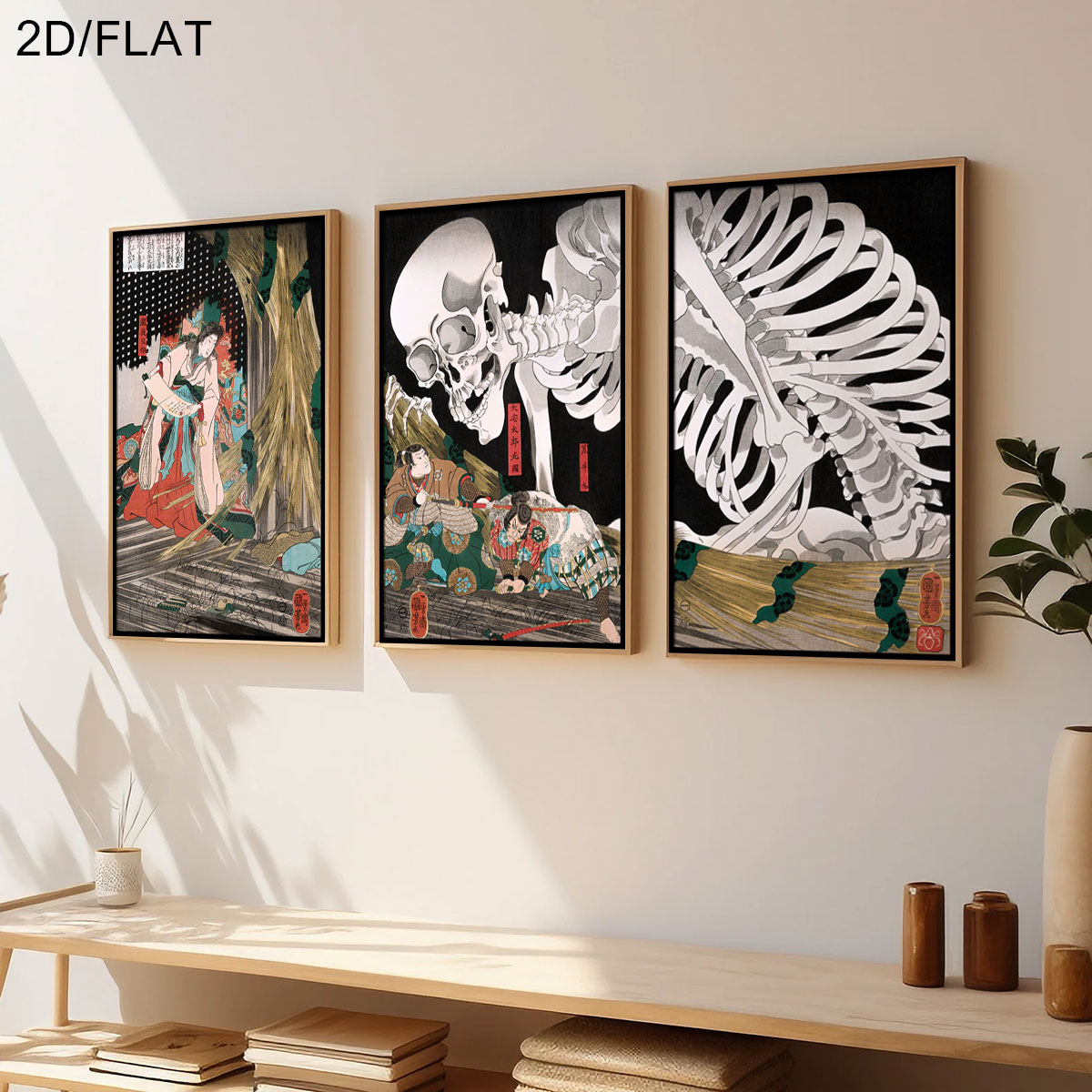 3pcs Retro Japanese Takiyasha  - Home Decor Design Interior recension och pris