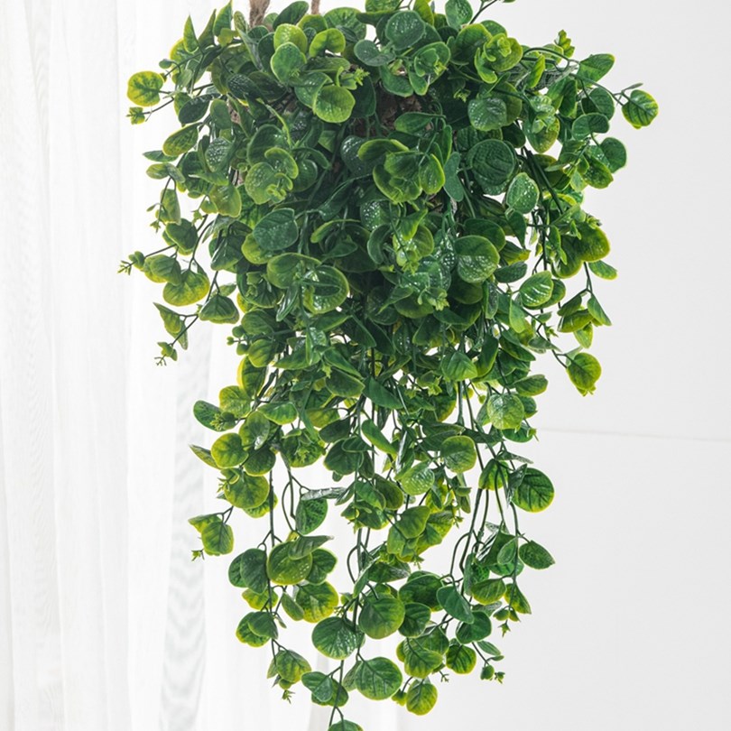 Eucalyptu Fern Rattan Artifici - Rattan Plant Basket recension och pris