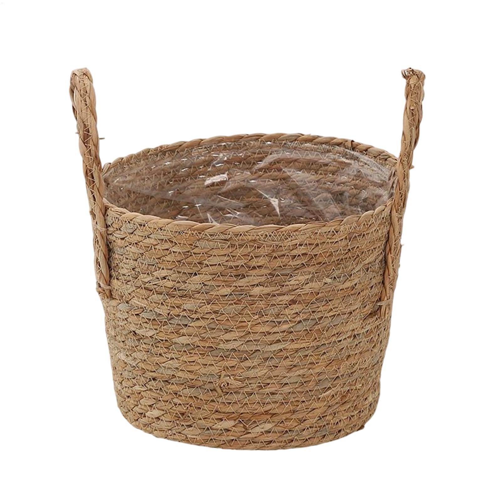 Planter Basket Straw Flowerpot - Rattan Plant Basket recension och pris