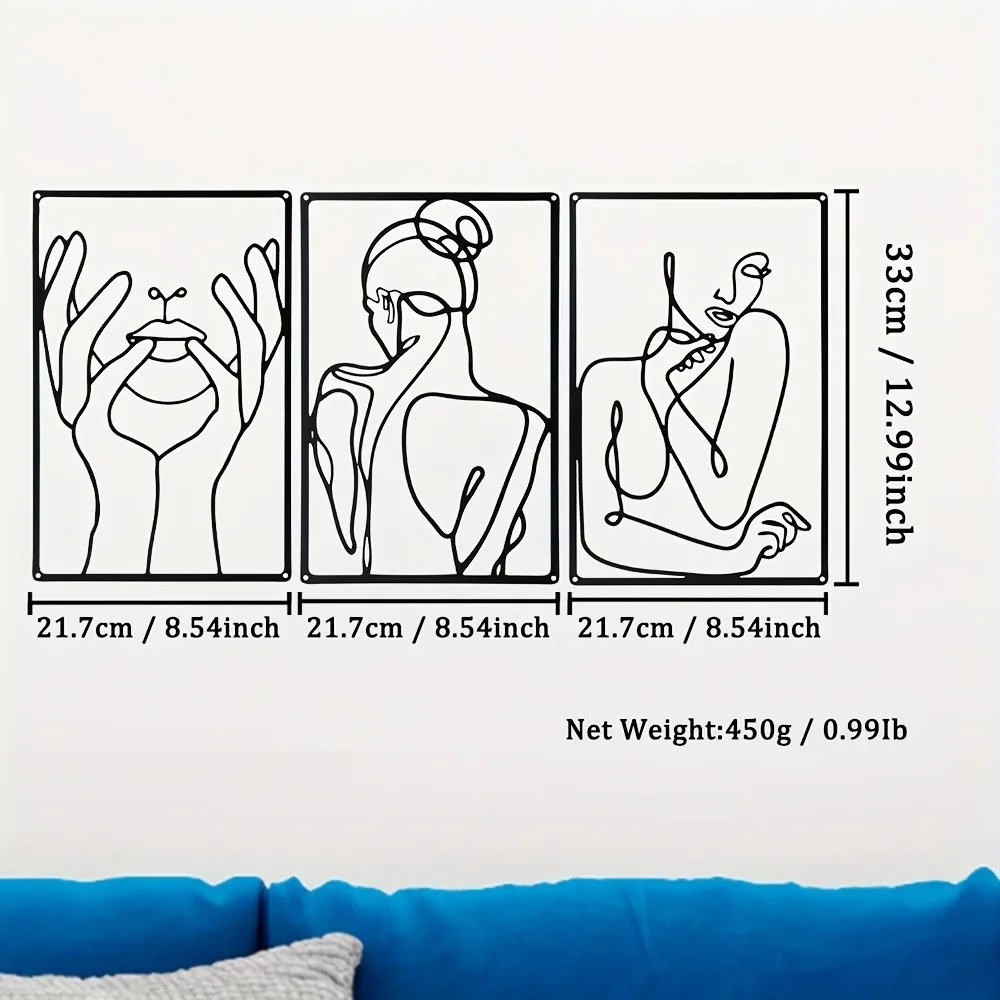 3pcs Stunning Line Drawing Dec - Home Decor Deals recension och pris
