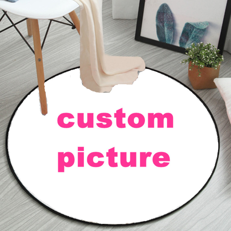 3D Logo Custom Round Carpets D - Home Decor Logo Design recension och pris