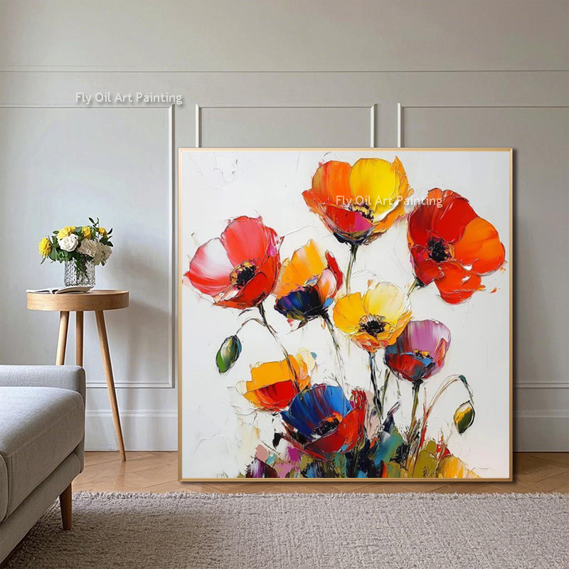 Thick Impasto Hand Painted Pop - Home Decor Color Palettes recension och pris