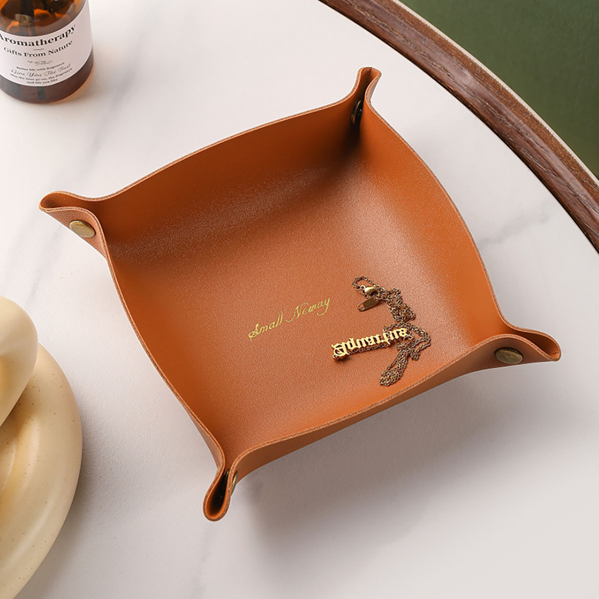 Nordic Style Leather Storage T - Home Decor Japandi recension och pris