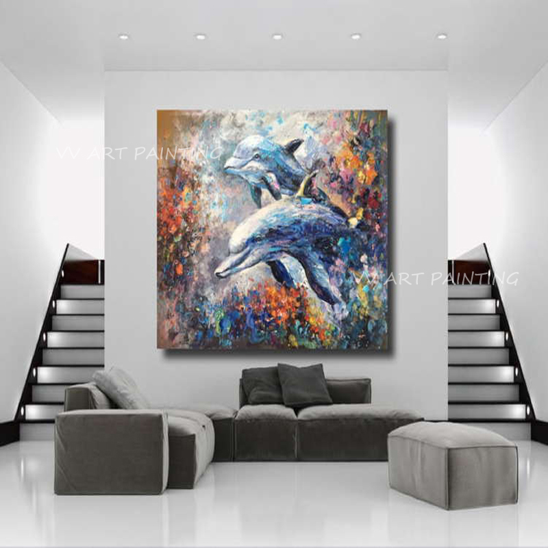 Handpainted Palette Knife Dolp - Home Decor Color Palettes recension och pris