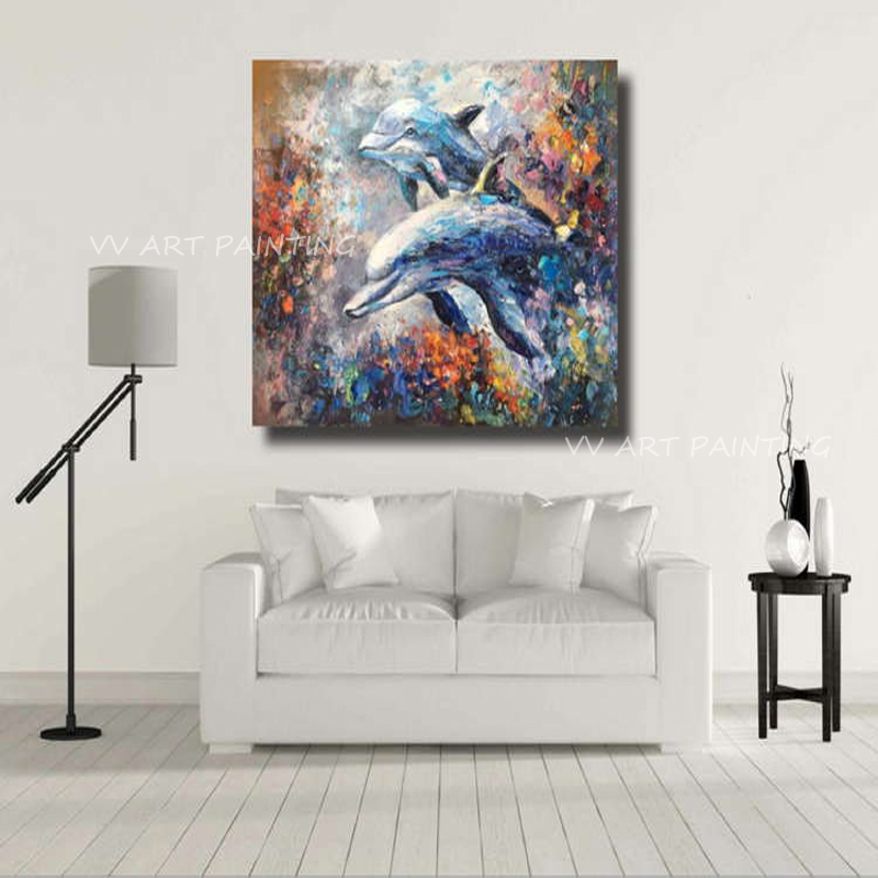 Handpainted Palette Knife Dolp - Home Decor Color Palettes recension och pris