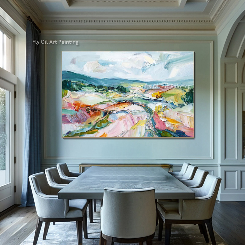 Hand Painted Palette Knife Lan - Home Decor Color Palettes recension och pris