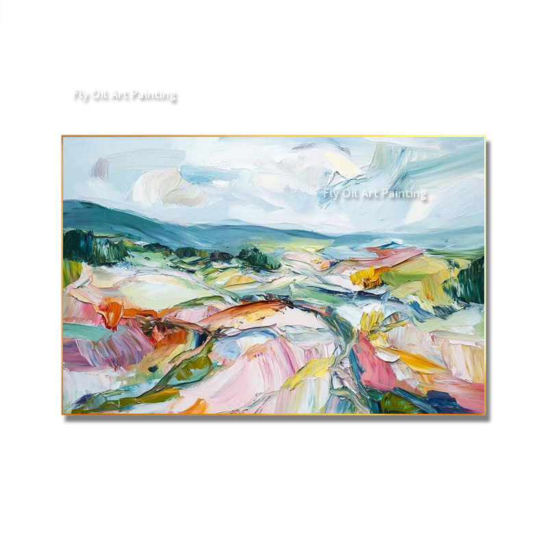 Hand Painted Palette Knife Lan - Home Decor Color Palettes recension och pris