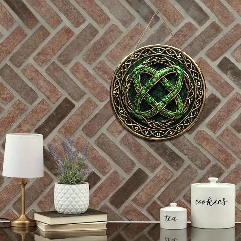 2D Retro Celtic Knot Circular  - Home Decor Logo Design recension och pris