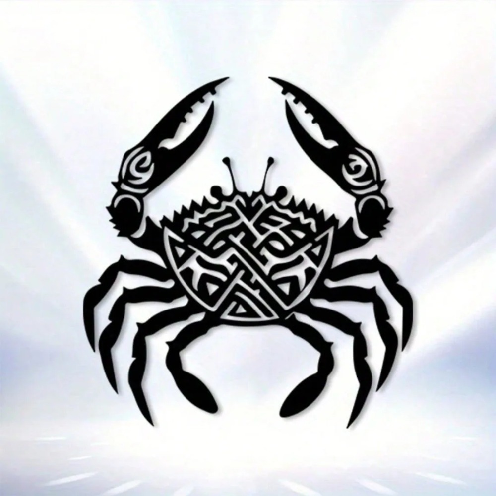 Crab Metal Wall Decor Tribal P - Home Decor Nautical recension och pris