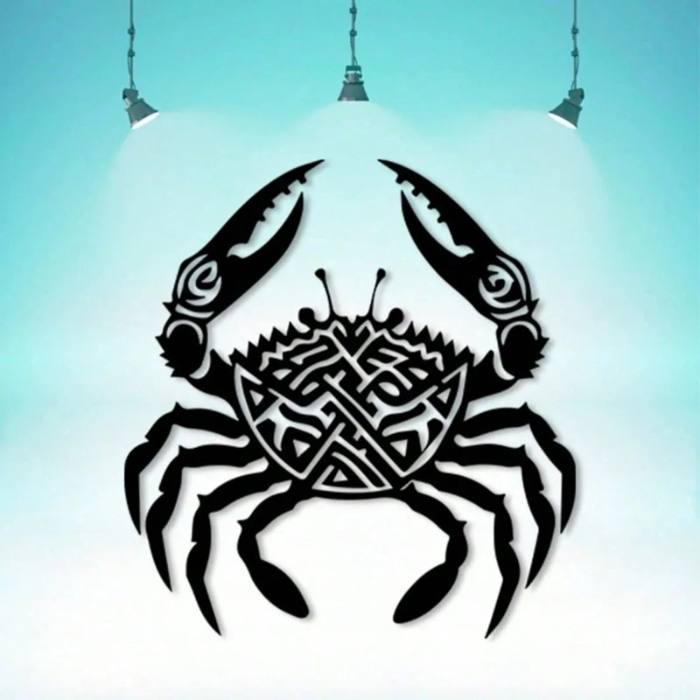 Crab Metal Wall Decor Tribal P - Home Decor Nautical recension och pris