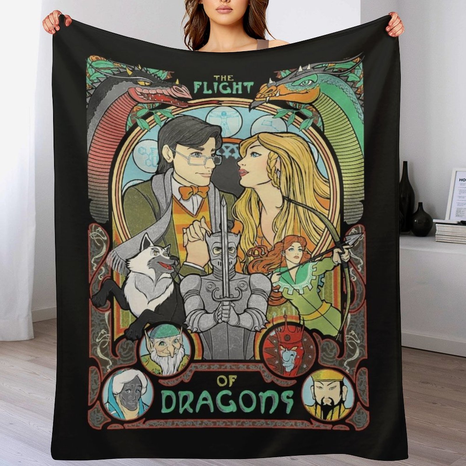Flight of Dragons Essential T- - Home Decor Png recension och pris