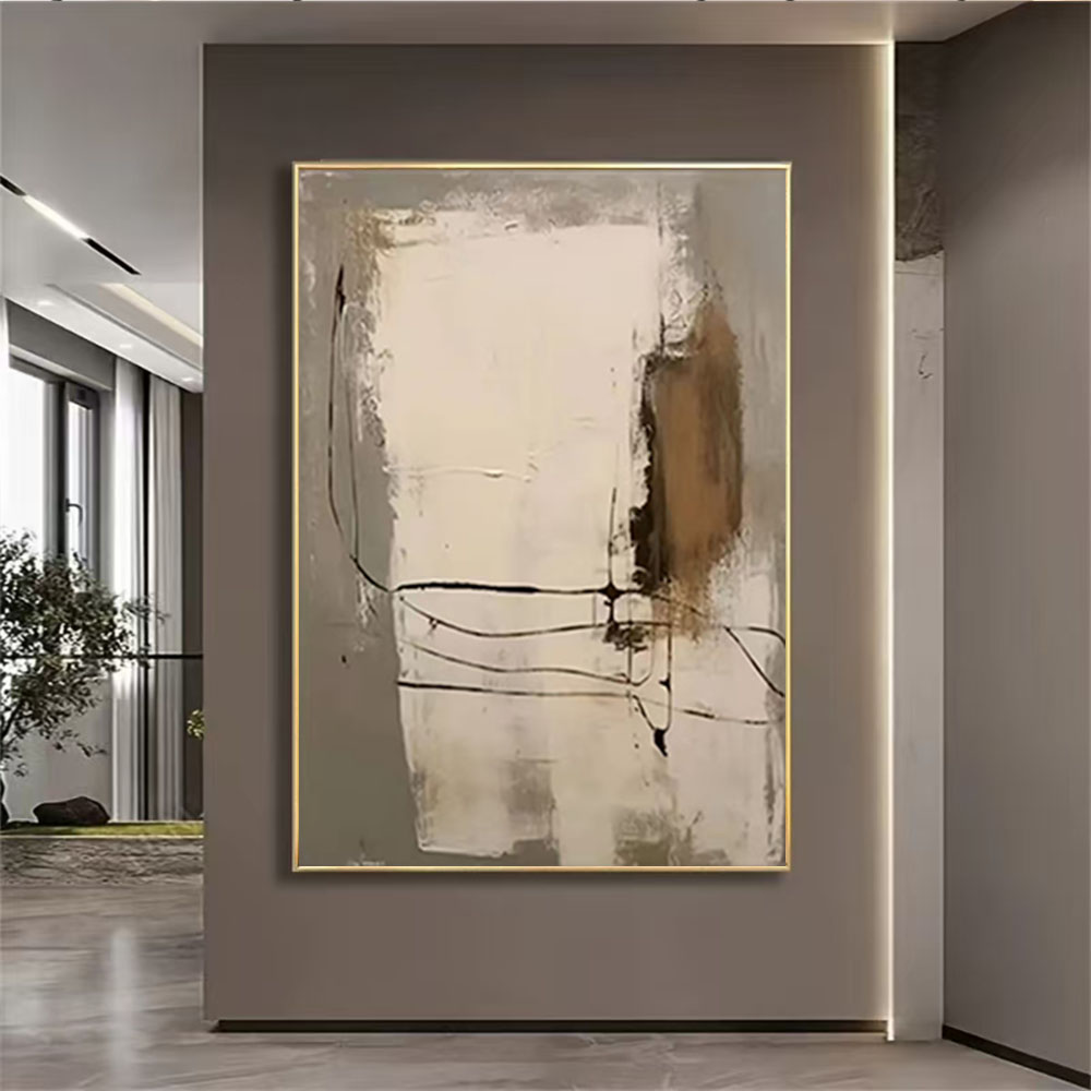 100% Hand-painted Oil Painting - Home Decor Color Palettes recension och pris