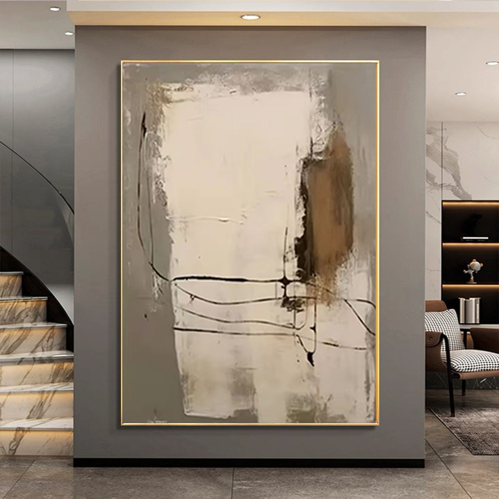 100% Hand-painted Oil Painting - Home Decor Color Palettes recension och pris