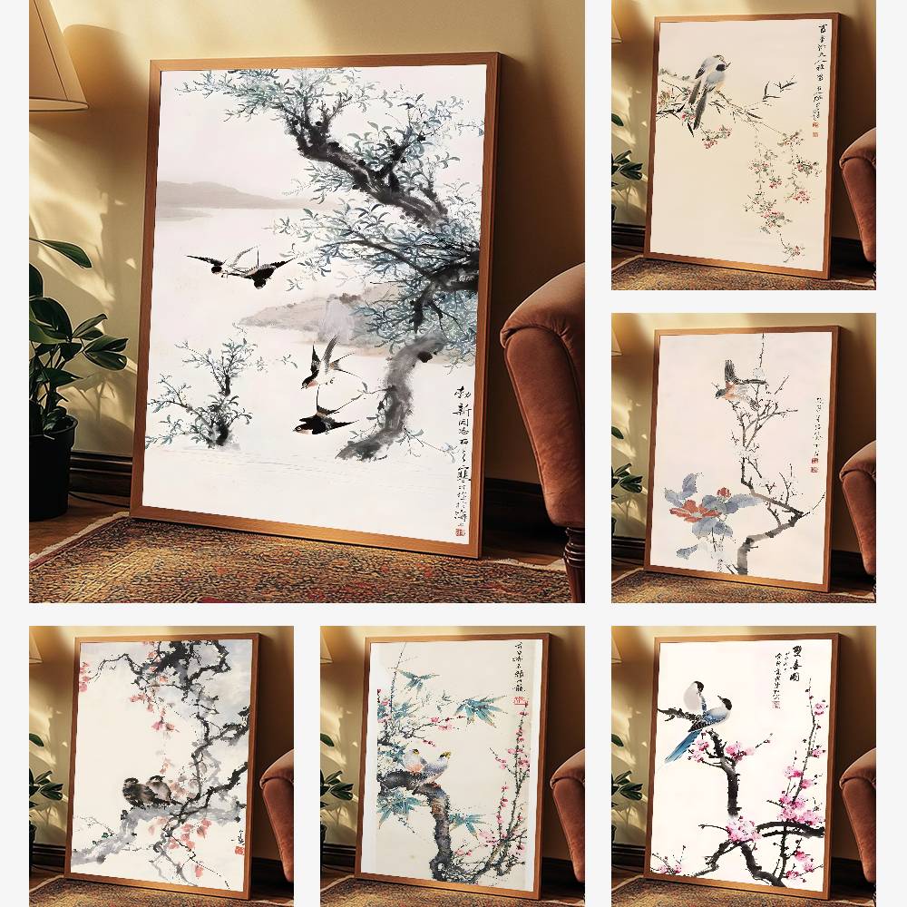 1pc frameless ChineseStyle Flo - Home Decor Japandi recension och pris