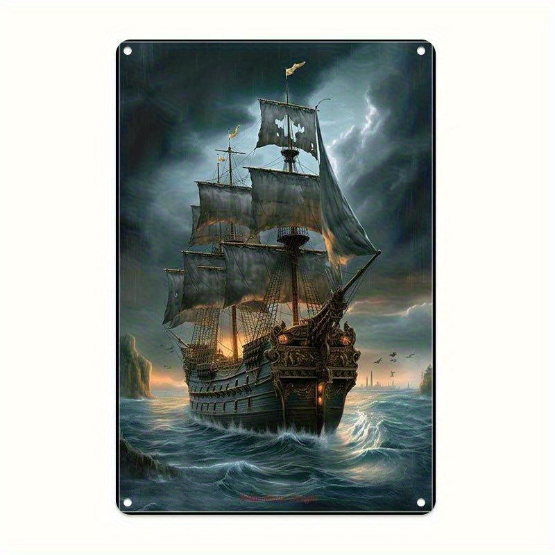Vintage Nautical Sailing Ship  - Home Decor Nautical recension och pris