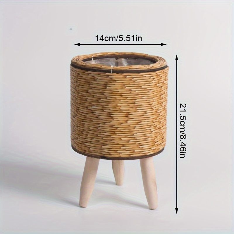 Charming Rustic Rattan Planter - Rattan Plant Basket recension och pris