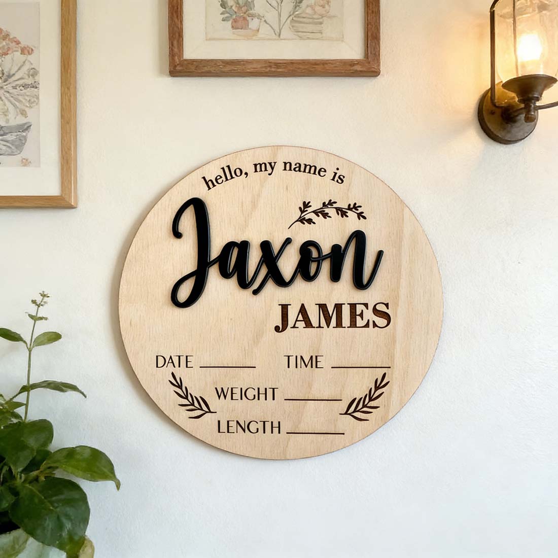 1Pc Custom Baby Announcement S - Home Decor Diy recension och pris