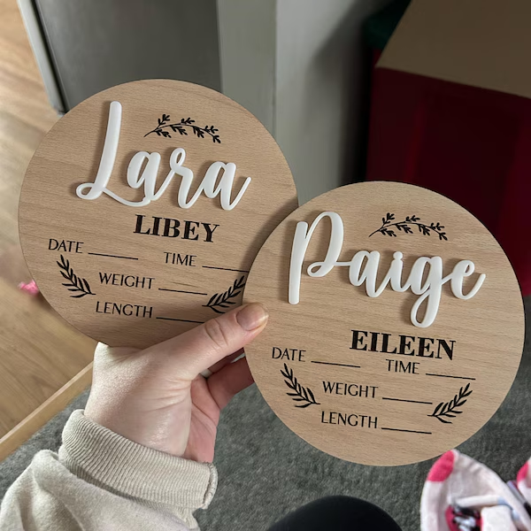 1Pc Custom Baby Announcement S - Home Decor Diy recension och pris