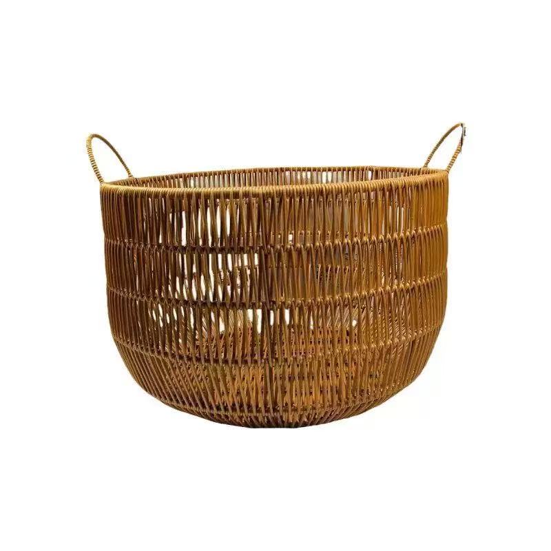 Handmade Rattan-Look Woven Sto - Rattan Plant Basket recension och pris