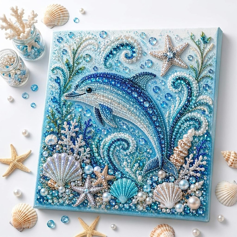 Ocean Theme Pearl Art DIY Kit  - Home Decor Nautical recension och pris