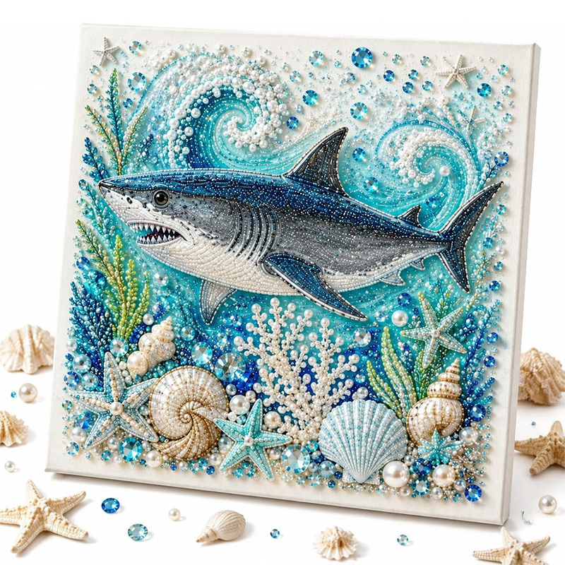 Ocean Theme Pearl Art DIY Kit  - Home Decor Nautical recension och pris