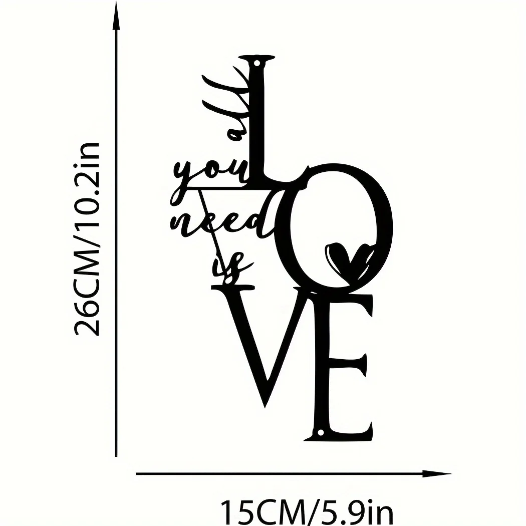 HelloYoung 1pc Metal Wall Hang - Home Decor Deals recension och pris