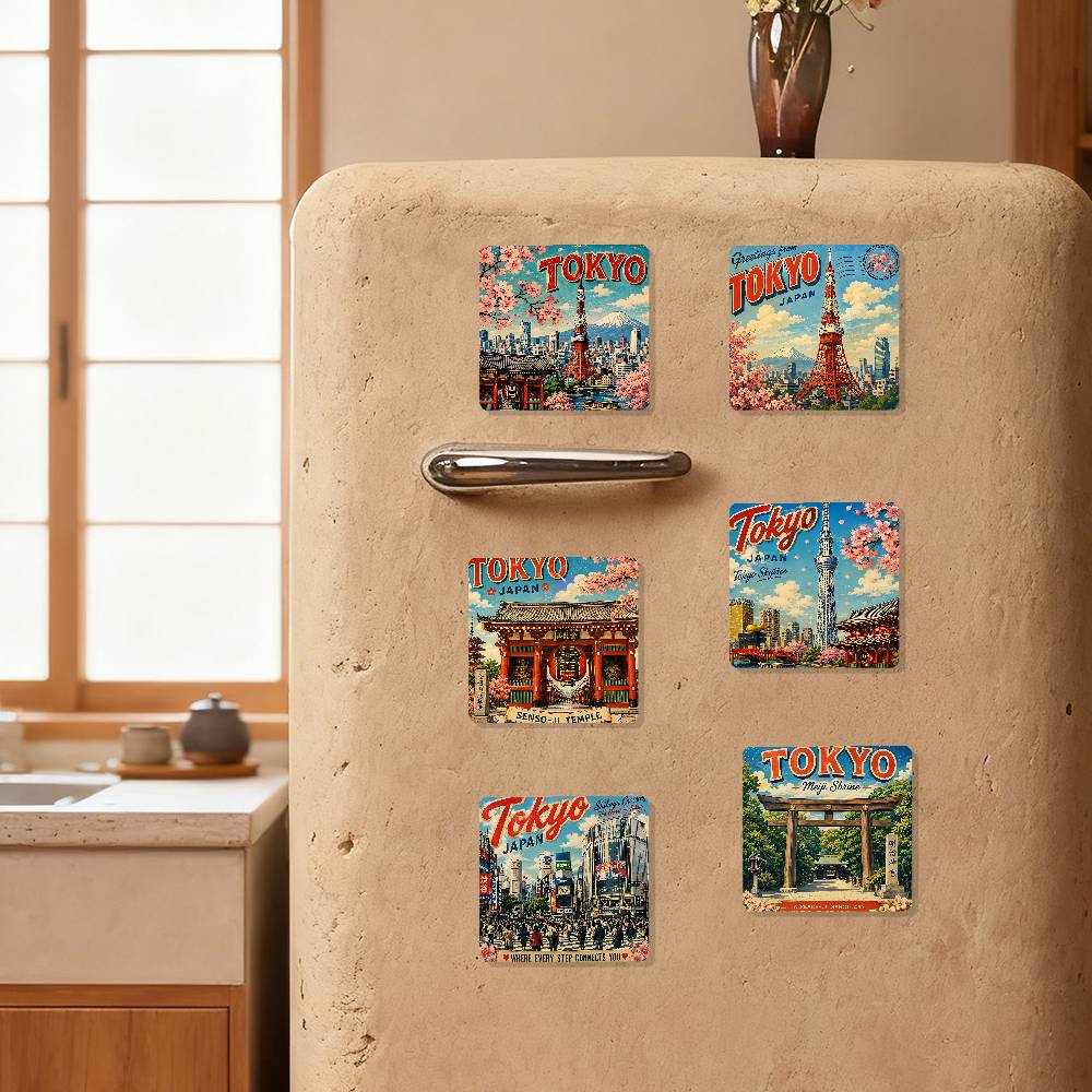 Vintage Postcard Tokyo Refrige - Home Decor Tokyo recension och pris
