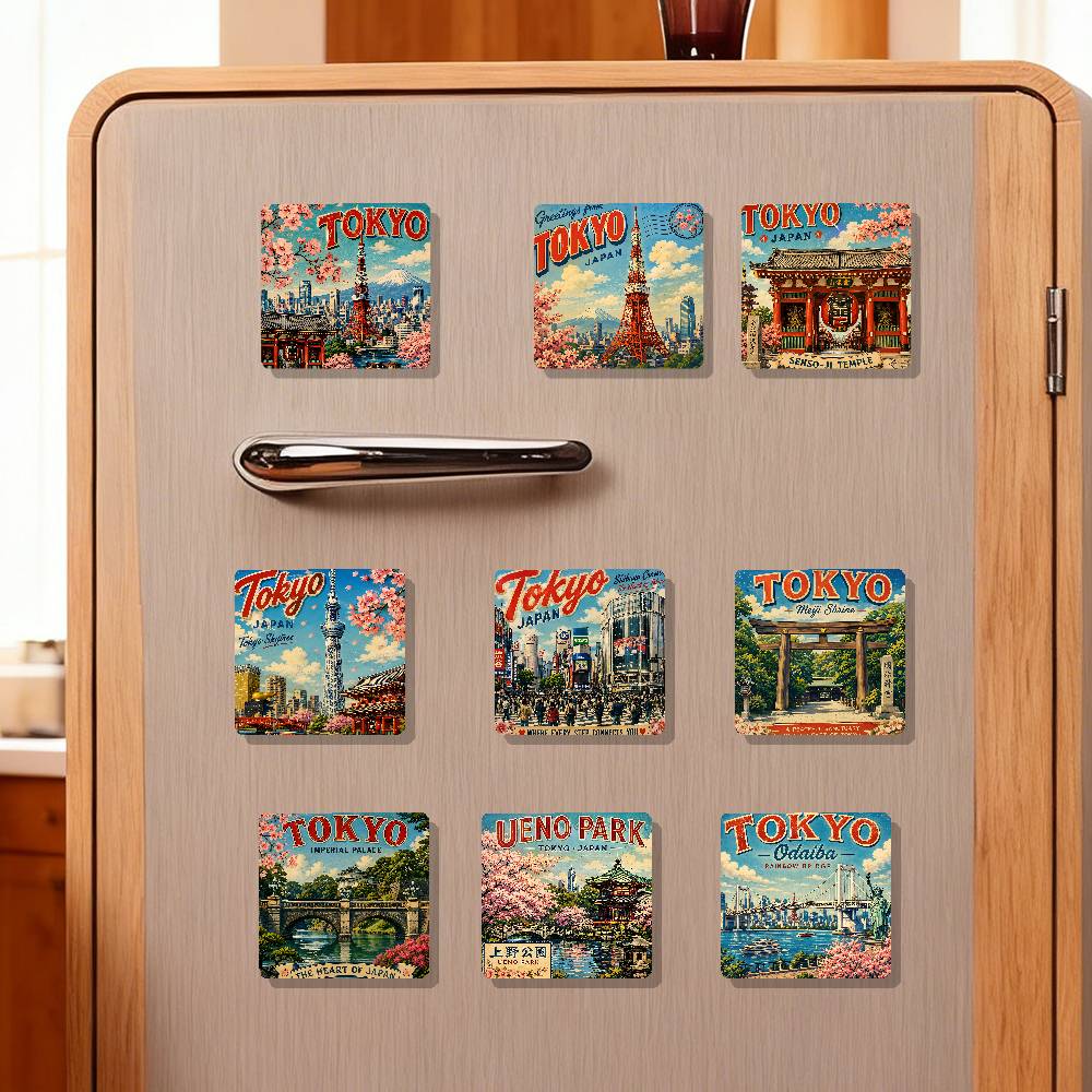 Vintage Postcard Tokyo Refrige - Home Decor Tokyo recension och pris