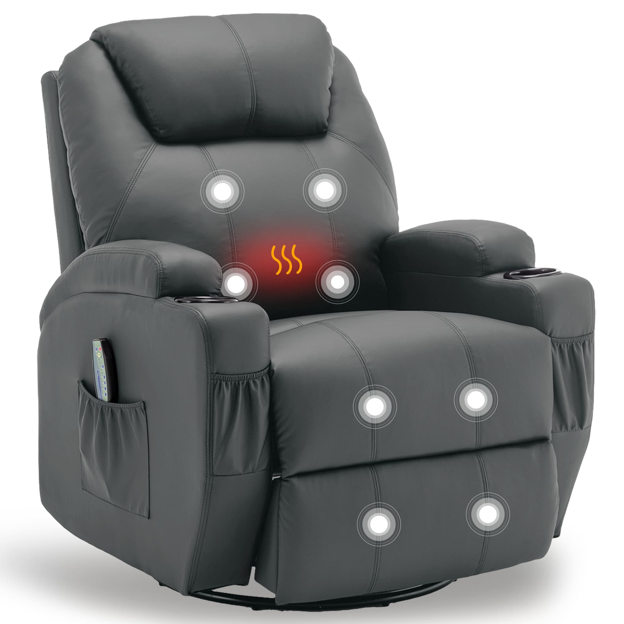 Recliner Chair with Massage an - Home Decor Sofa recension och pris