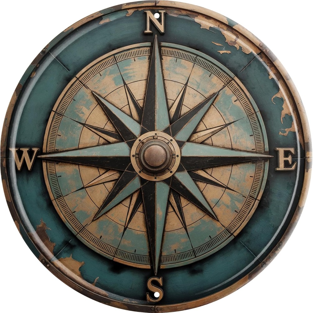 Boho Nautical Compass Funny Ru - Home Decor Nautical recension och pris