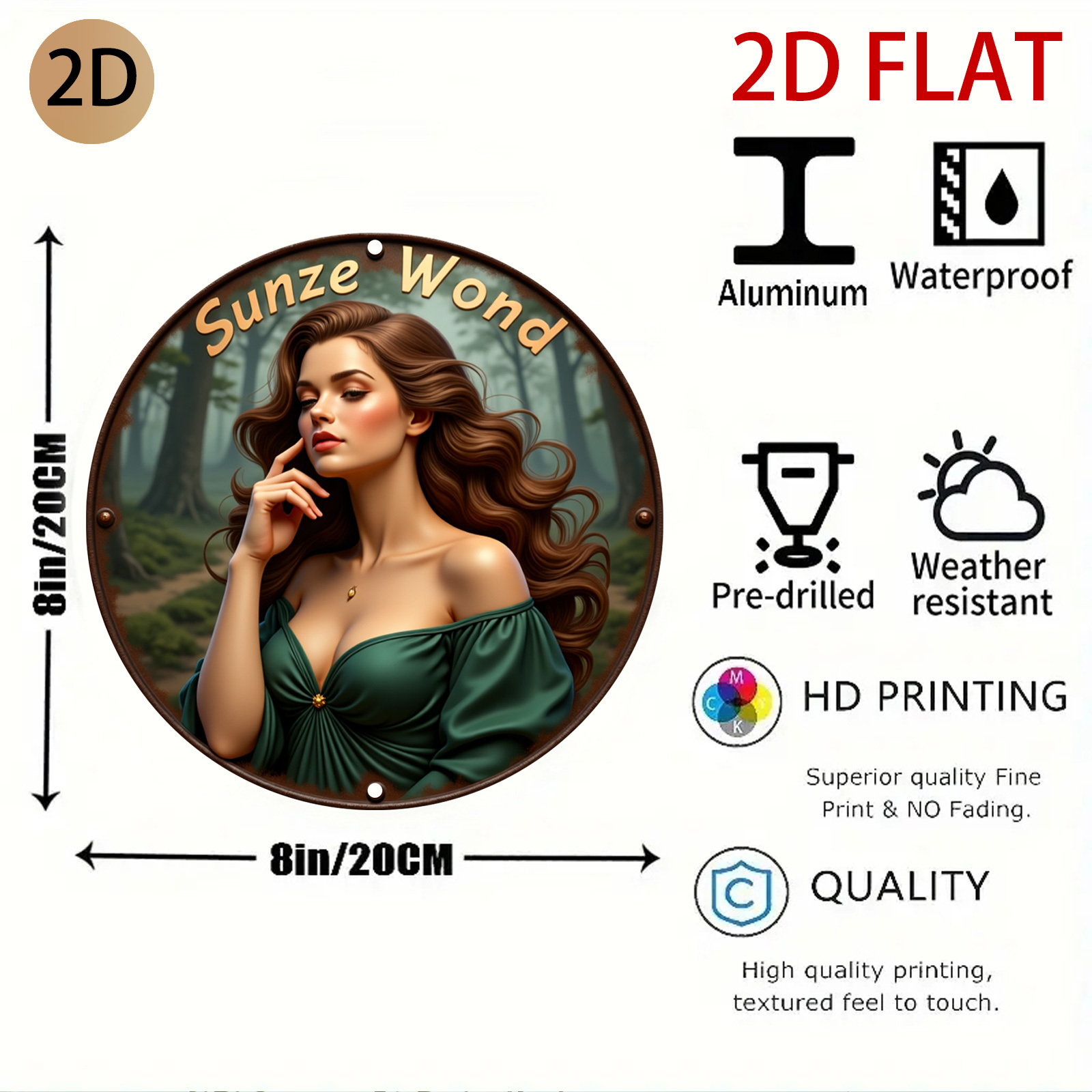 2D Flat Stylish Circular Fores - Home Decor Logo Design recension och pris