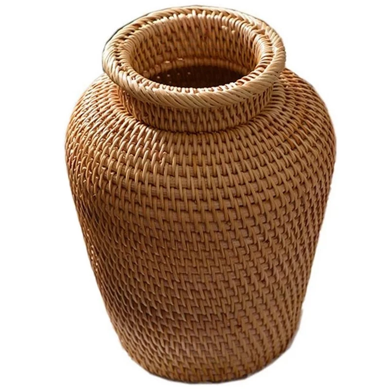 Wicker Basket Rattan Hanging F - Rattan Plant Basket recension och pris