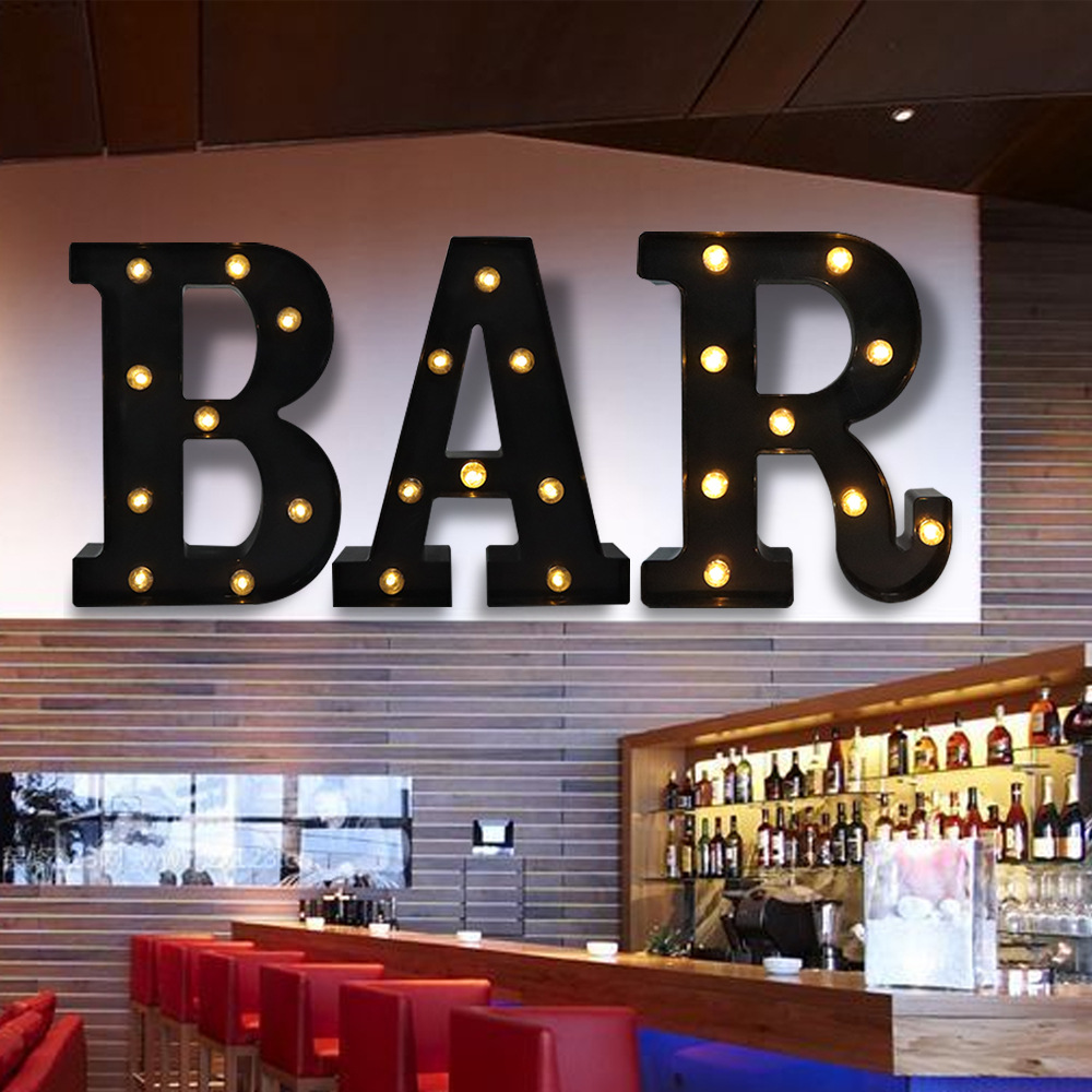 22cm Led Light Letters Black A - Home Decor Deals recension och pris