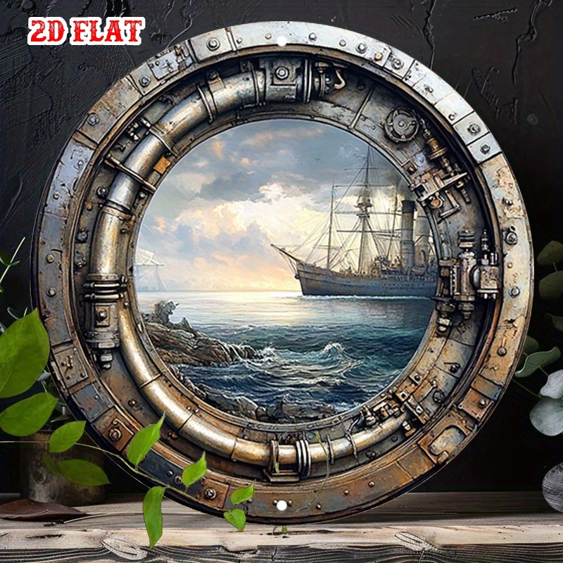 [2D Flat] Vintage Nautical Met - Home Decor Nautical recension och pris