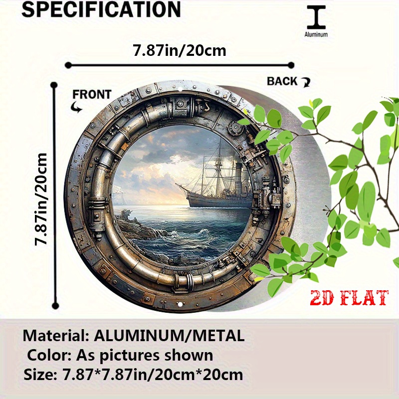 [2D Flat] Vintage Nautical Met - Home Decor Nautical recension och pris