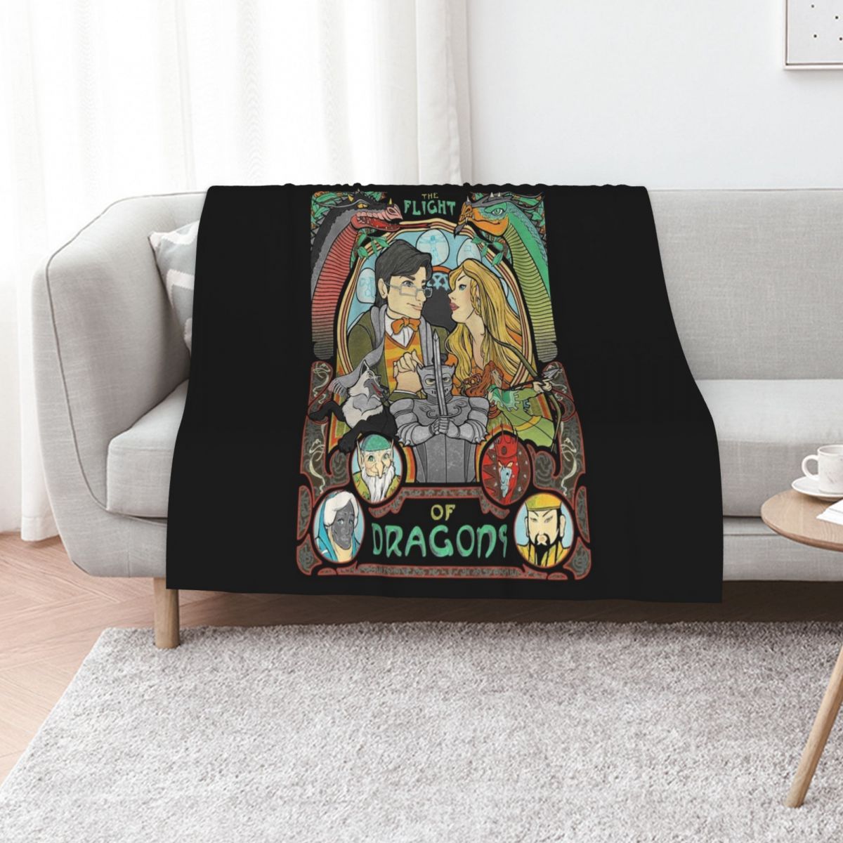 Flight of Dragons Essential T- - Home Decor Png recension och pris