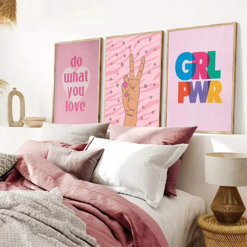 Abstract Pink Lightning Gradie - Home Decor Japandi recension och pris