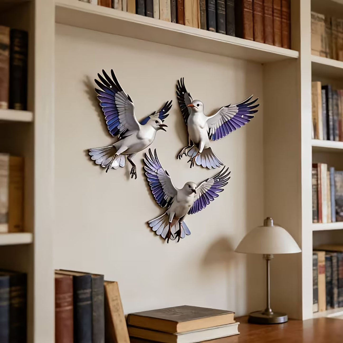 3 Pcs 2D Flat Wooden Seagull W - Home Decor Nautical recension och pris