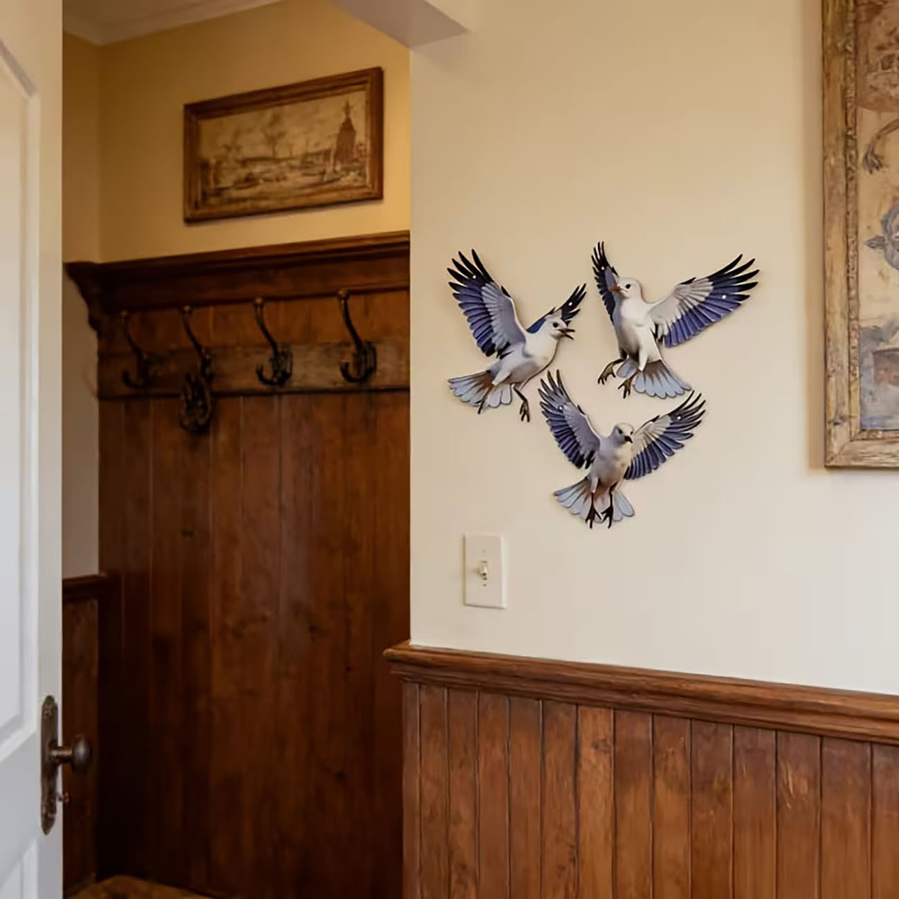 3 Pcs 2D Flat Wooden Seagull W - Home Decor Nautical recension och pris