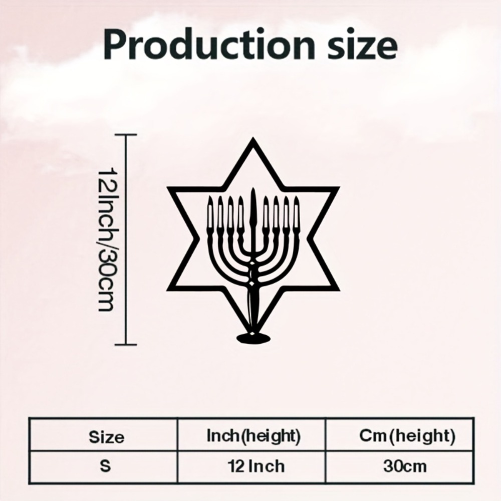 CIFBUY Metal Wall Art Menorah  - Home Decor Outdoor recension och pris