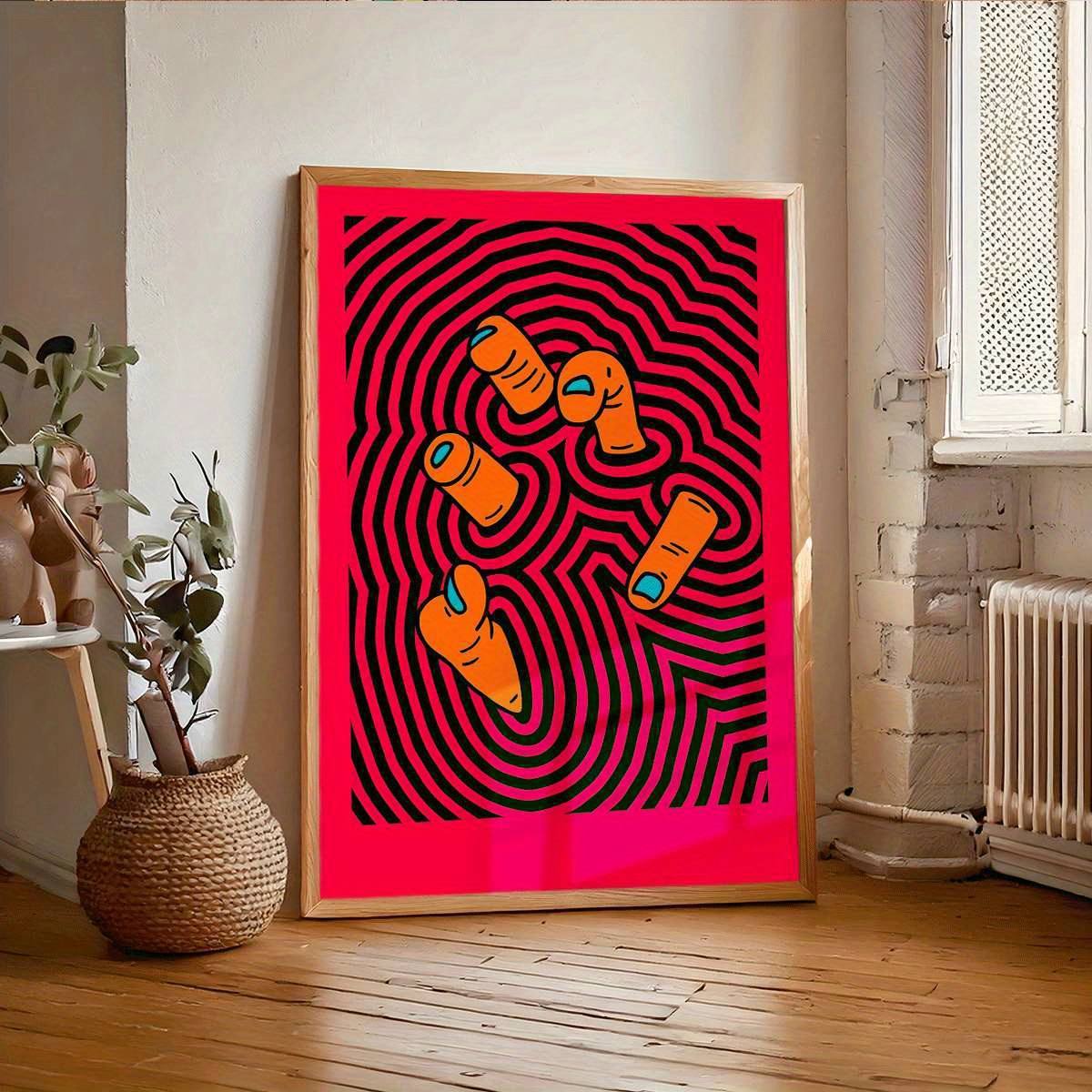 Modern Abstract Finger Art Pos - Home Decor Design Interior recension och pris
