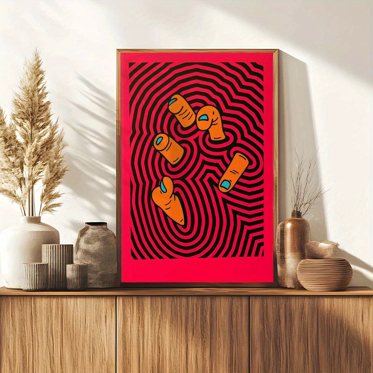 Modern Abstract Finger Art Pos - Home Decor Design Interior recension och pris
