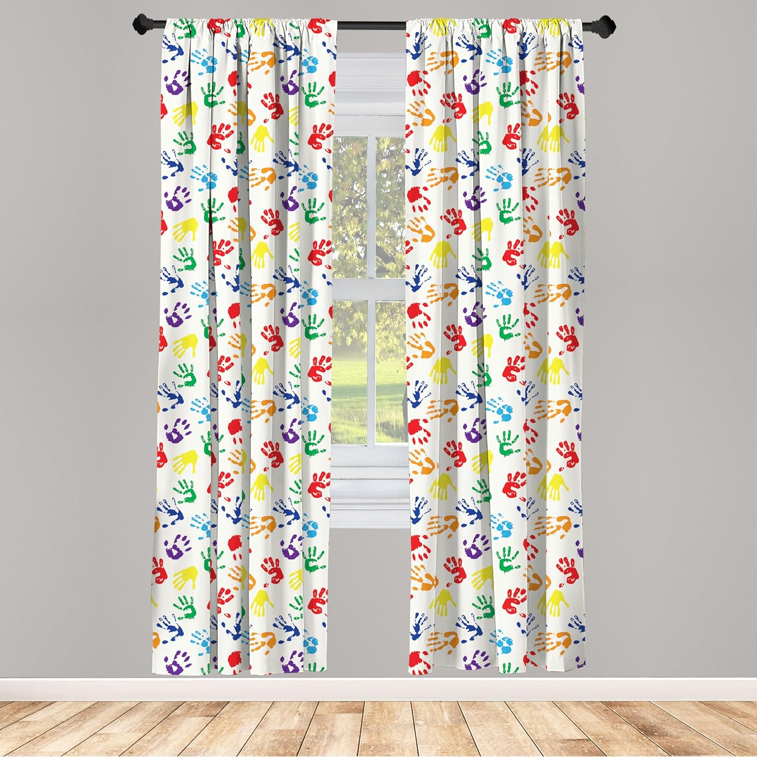 Colorful Handprint Rainbow Cur - Home Decor Color Palettes recension och pris